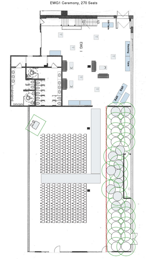Eglington West Gallery - Ceremony Floor Plan