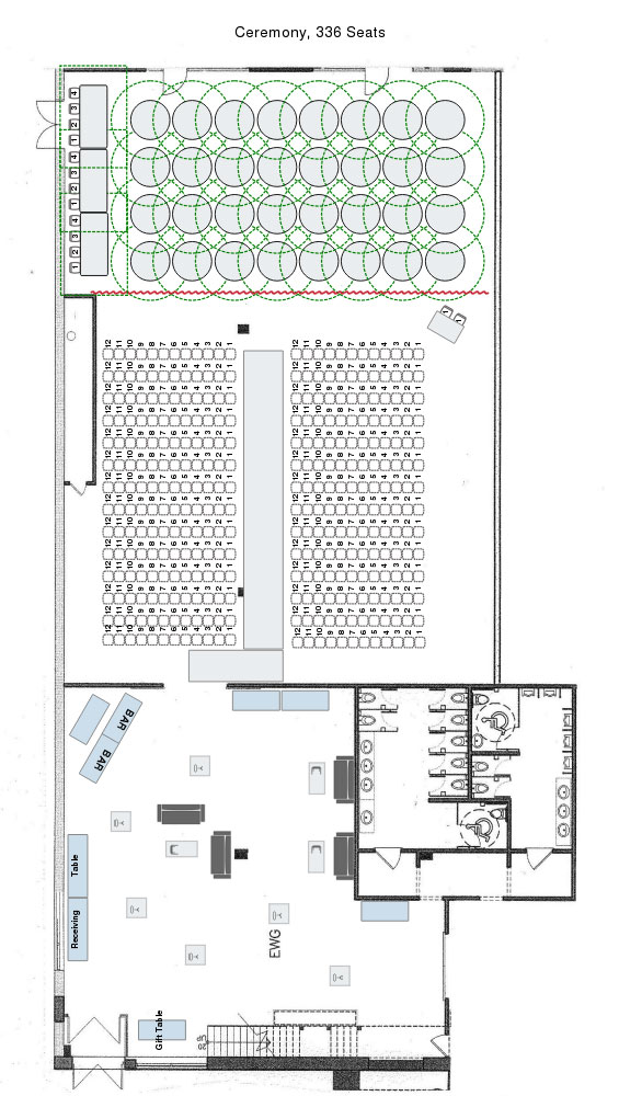 Eglington West Gallery - Ceremony Floor Plan