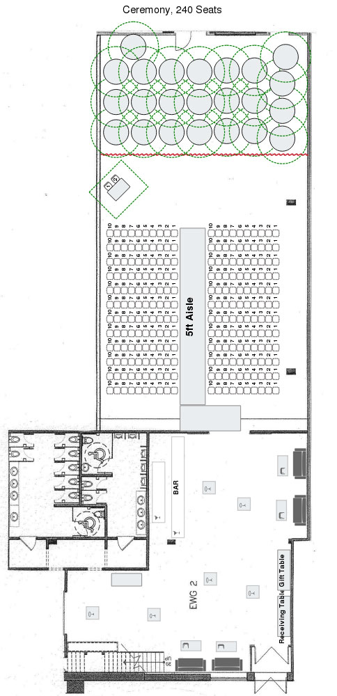 Eglinton West Gallery - Ceremony Floor Plan