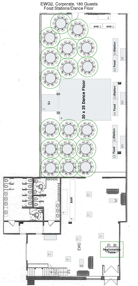 Eglinton West Gallery - Corporate Events Floor Plan